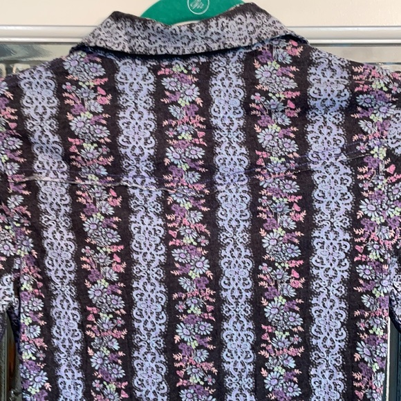 FREE PEOPLE COLLAR SNAP SHIRT SMALL NWT - Picture 4 of 6